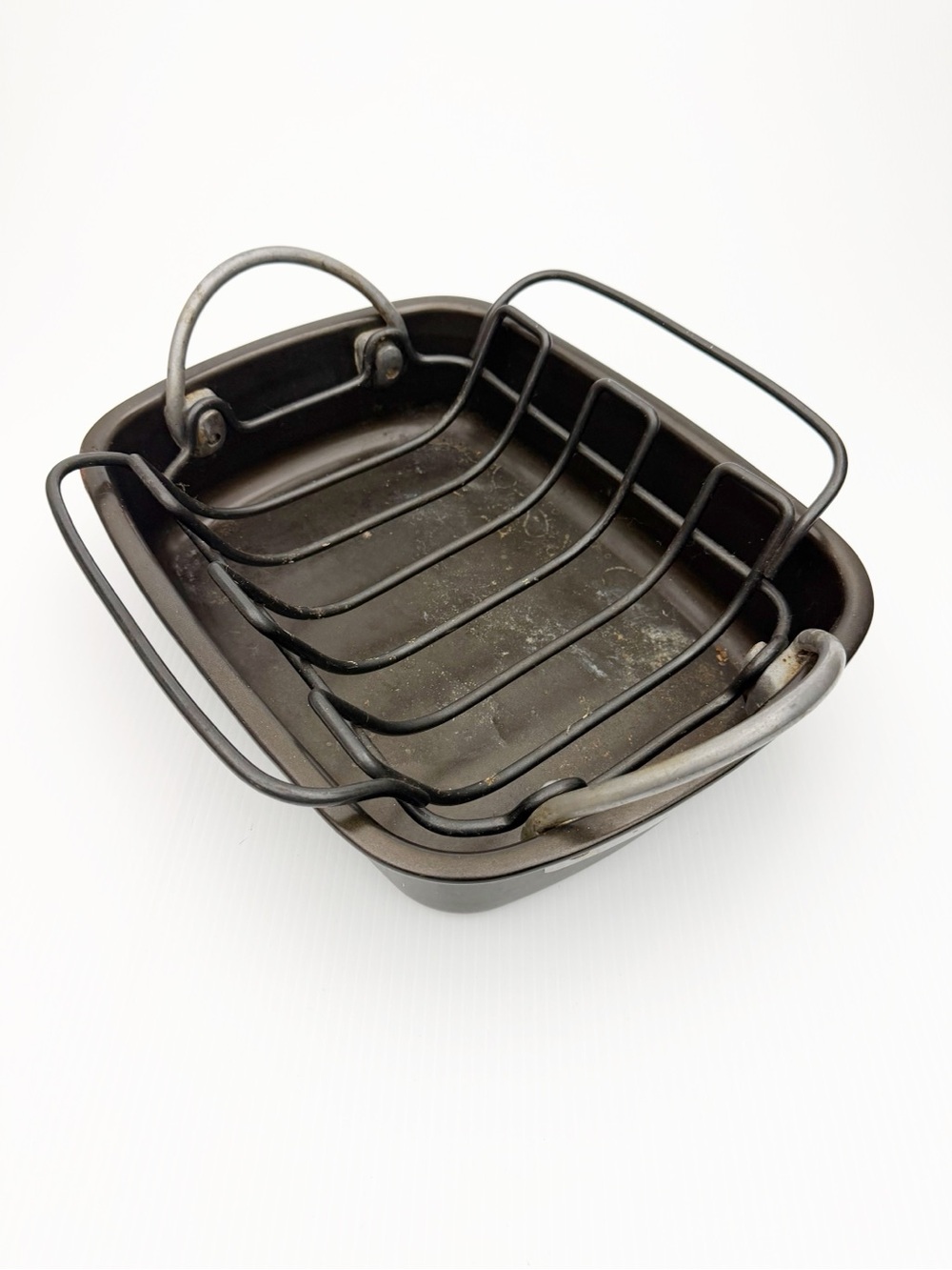 KitchenAid Black Roaster Roasting Pan with Removeable Rack 16" x 12"